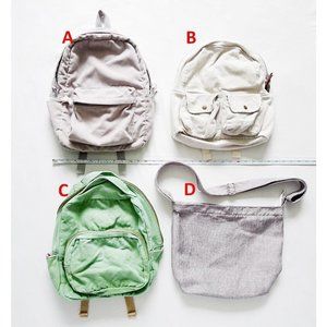LOT 4 BACKPACKS & MESSENGER BAG Assorted Color & Sizes NEEDS REPAIR & TLC